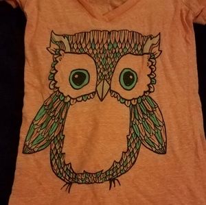 Orange owl shirt